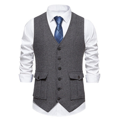 Herren elegante gesteppte Weste EB