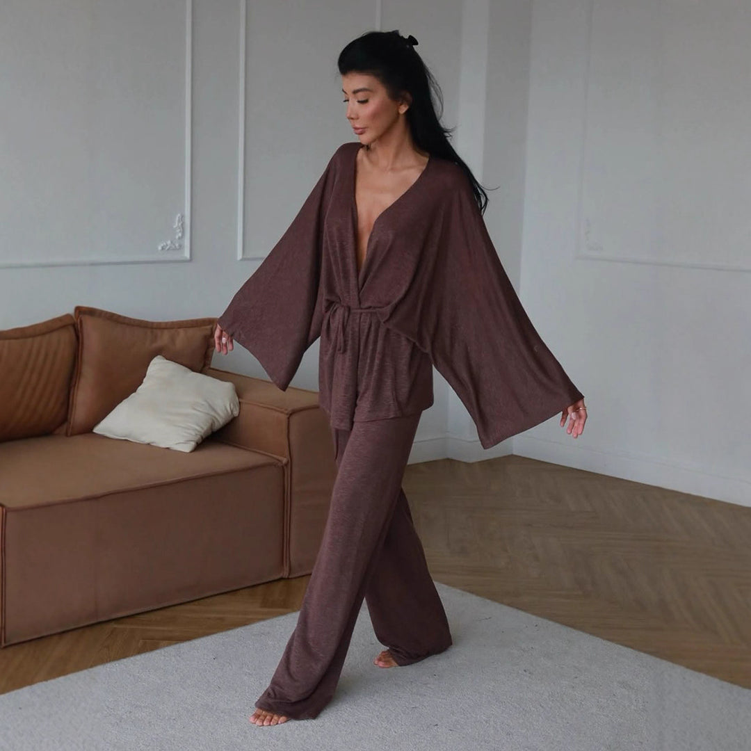 Damen Komfortables Oversized Lounge-Set EB