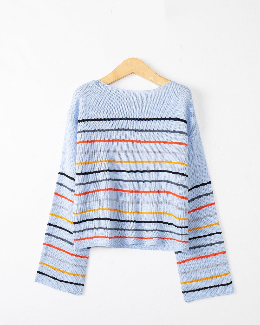 Damen Oversized Streifenpullover aus weichem Material mit weitem Schnitt EB