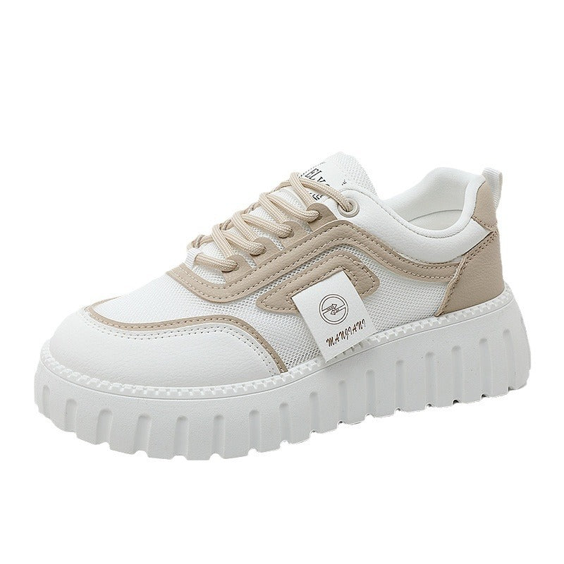 Damen Sportliche Chunky Sneakers mit rutschfester Profilsohle und atmungsaktivem Obermaterial EB