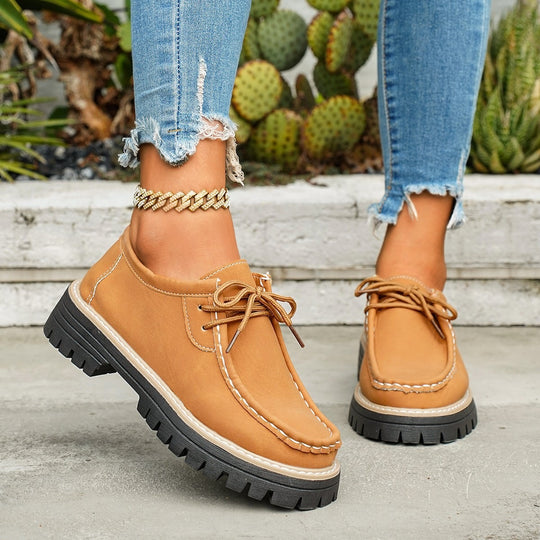 Damen Robuste Comfort-Schnürschuhe EB