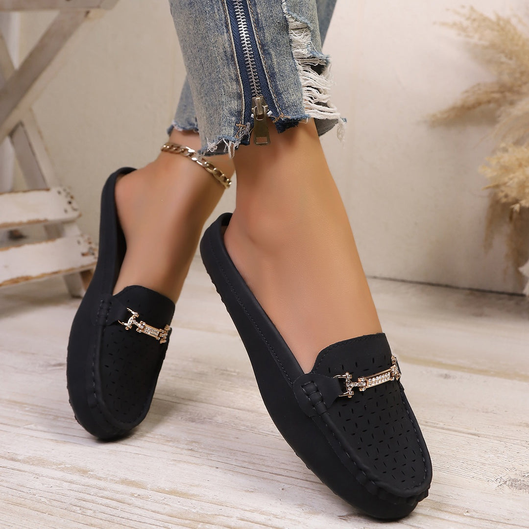 Damen Mokassins mit stilvollem Schnitt und modischer Dekoration EB