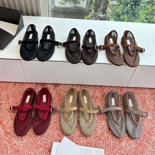 Damen Elegante und bequeme Ballerinas mit Glitzerdetails EB