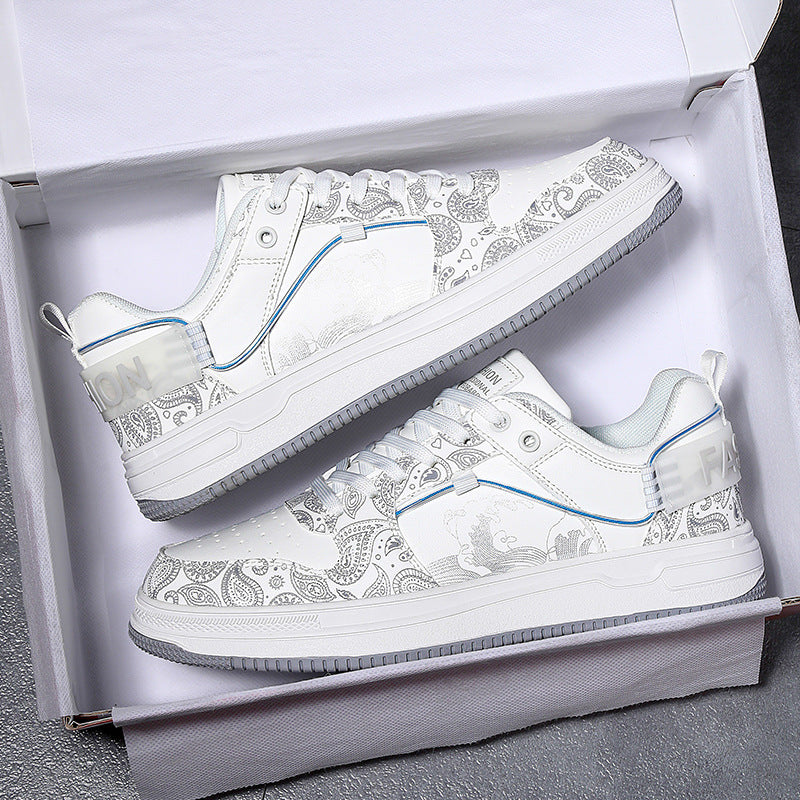 Damen Sneakers mit kunstvoller Paisley-Musterung und atmungsaktiver Oberflächenstruktur EB