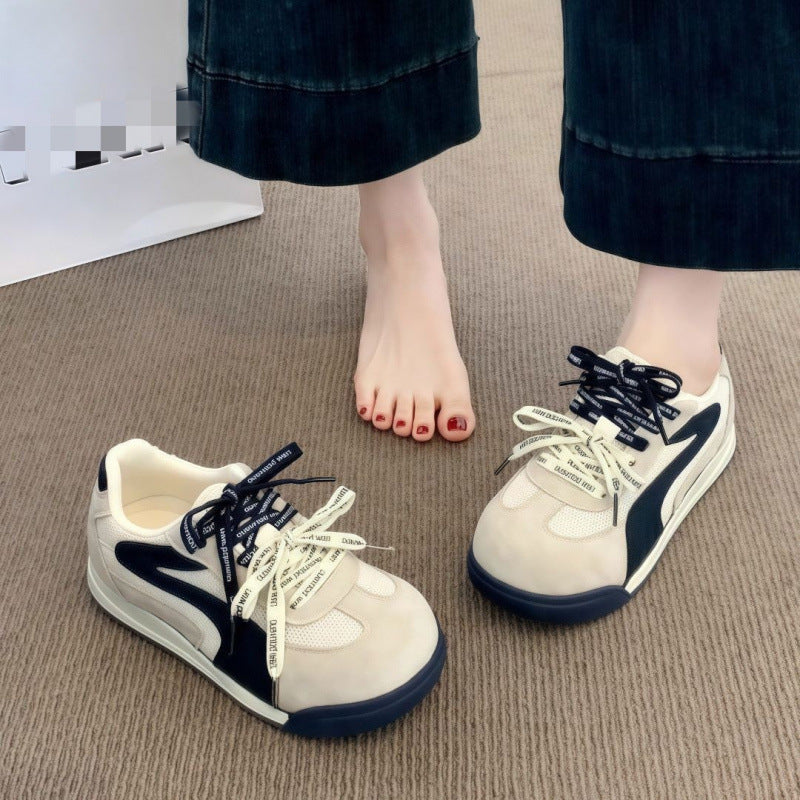 Damen Sportliche Sneakers mit atmungsaktiver Mesh-Oberfläche und robustem Profil EB