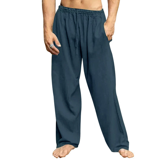 Herren entspannende Freizeithose mit elastischem Bund und praktischen Taschen EB