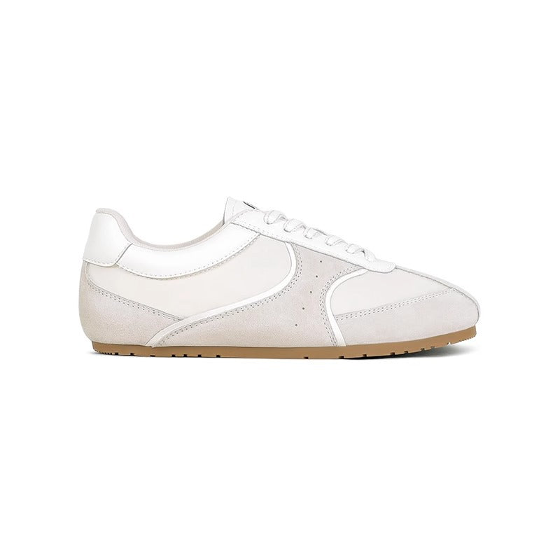 Damen sportliche Sneakers aus hochwertigem Wildleder und atmungsaktiver Mesh-Oberfläche EB