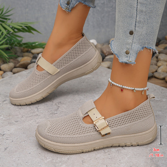 Damen atmungsaktive Schnürschuhe mit sportlichem Design und komfortablem Fußbett EB