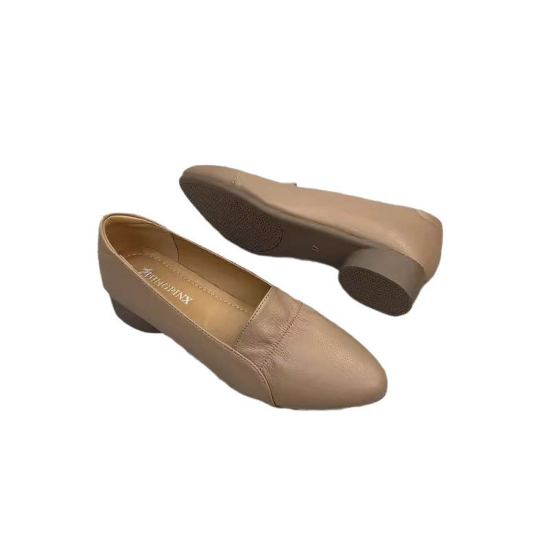 Damen elegante Slipper mit mittelhohem Absatz EB