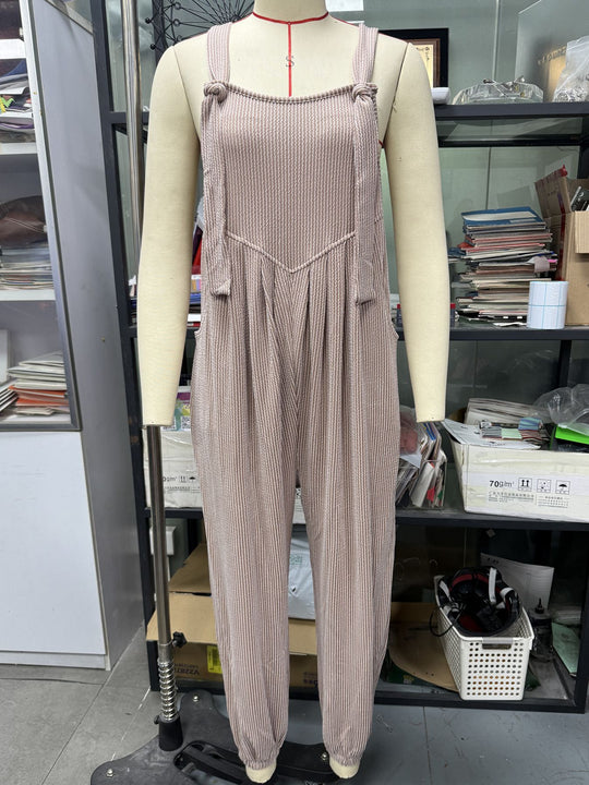 Damen Lässiger Jumpsuit mit praktischen Taschen EB