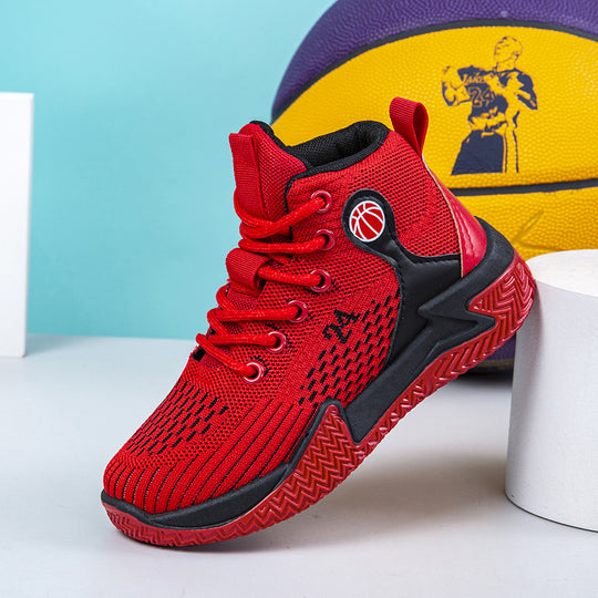 Damen Hochschnürbare Basketball-Sneaker mit atmungsaktiver Obermaterialstruktur EB
