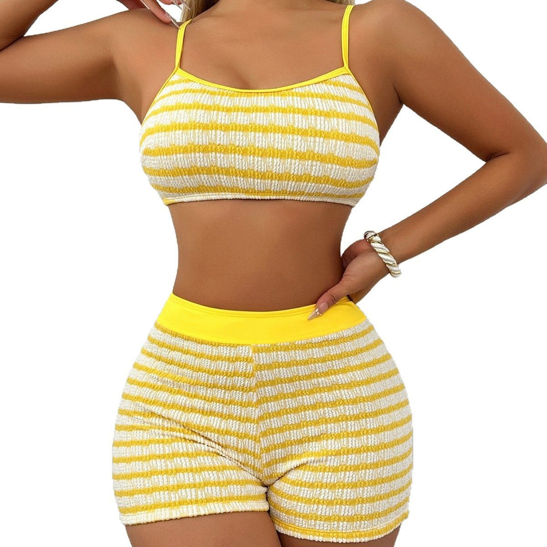 Damen Cropped Top und Shorts Set EB
