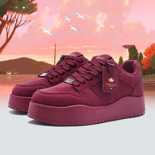 Damen modische Chunky Sneaker mit verstärktem Halt und dämpfender Sohle EB