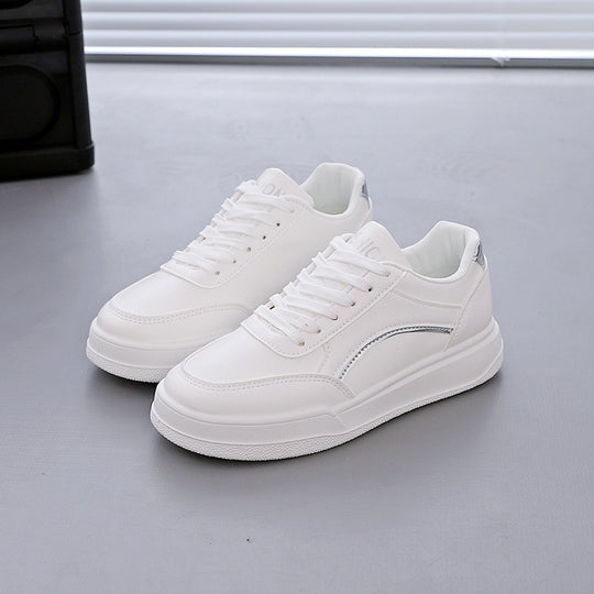 Damen Sportliche Sneakers mit elegantem Metallic-Akzent und bequemer Dämpfung EB