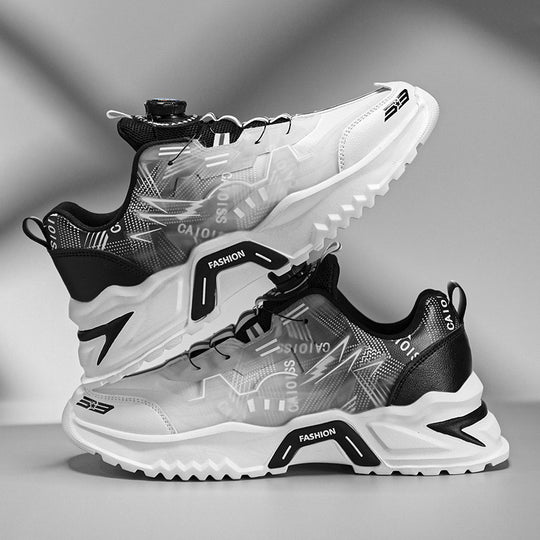 Damen Sportliche Sneaker mit innovativem Schnürsystem und atmungsaktiver Mesh-Oberfläche EB