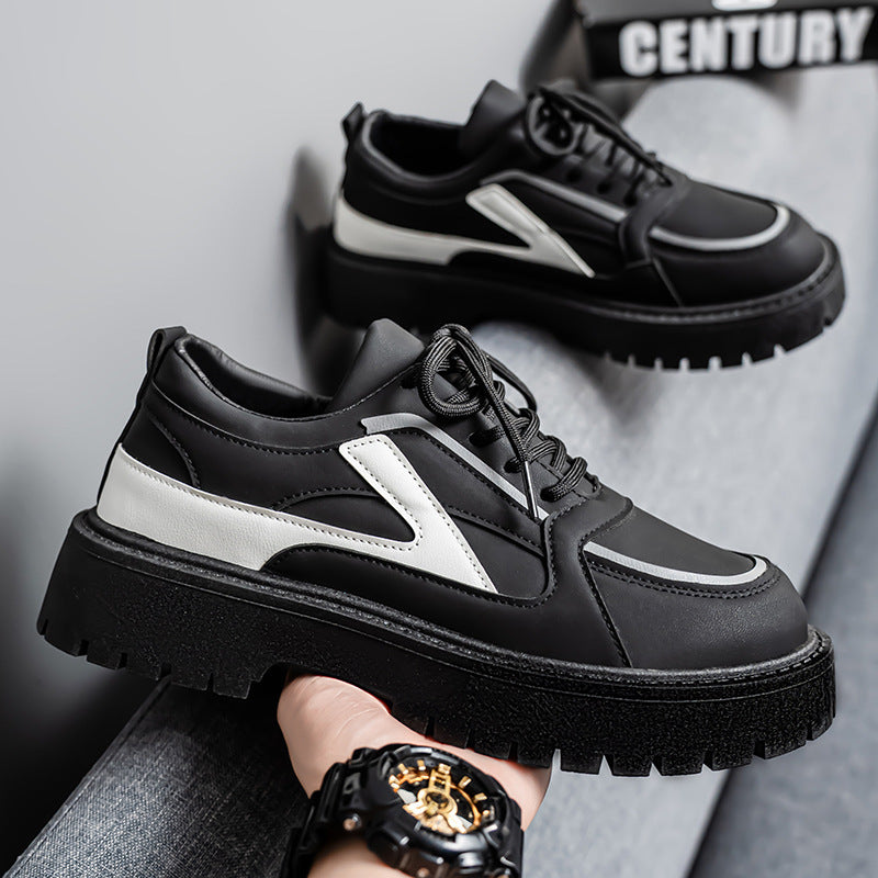 Damen sportliche Sneakers mit modischem Kontrastdesign EB