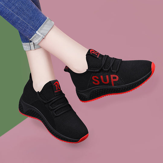 Damen Sportliche Sneakers mit atmungsaktiven Eigenschaften und rutschfester Sohle EB