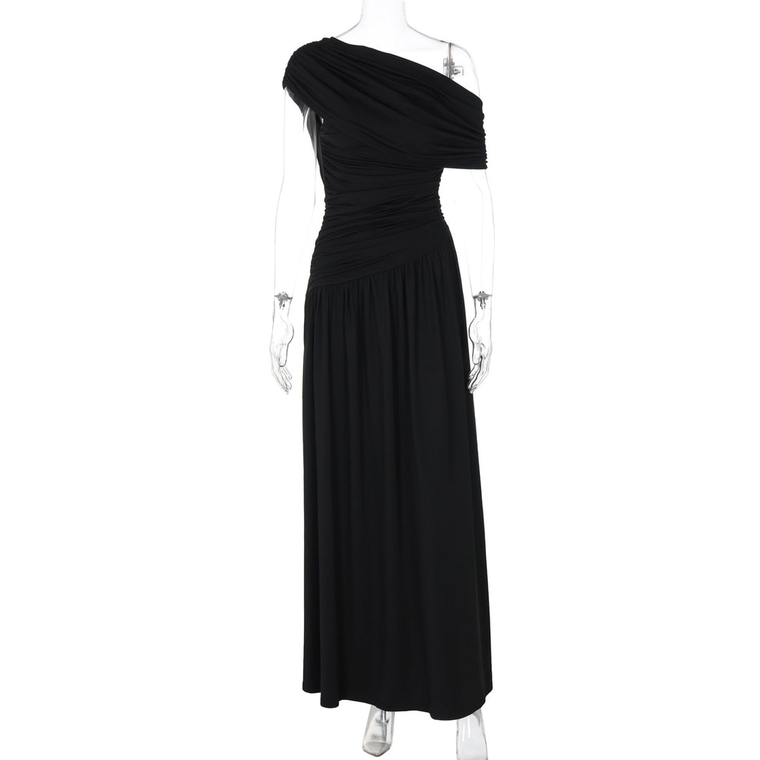 Damen Elegantes Wickel-Maxikleid mit asymmetrischem Schnitt und hochwertigem Jersey EB