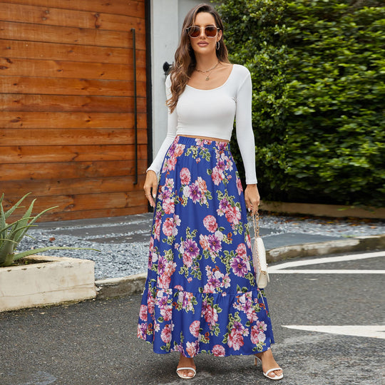 Damen Midikleid mit floraler Stickerei EB
