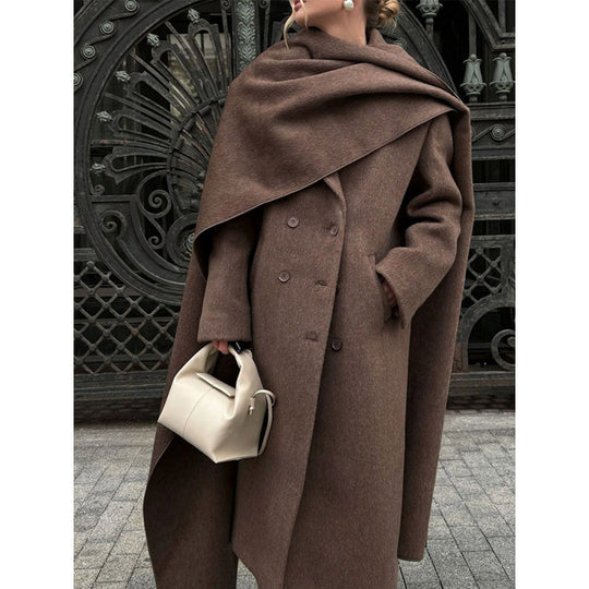 Damen Übergroße Mantel-Wrap EB