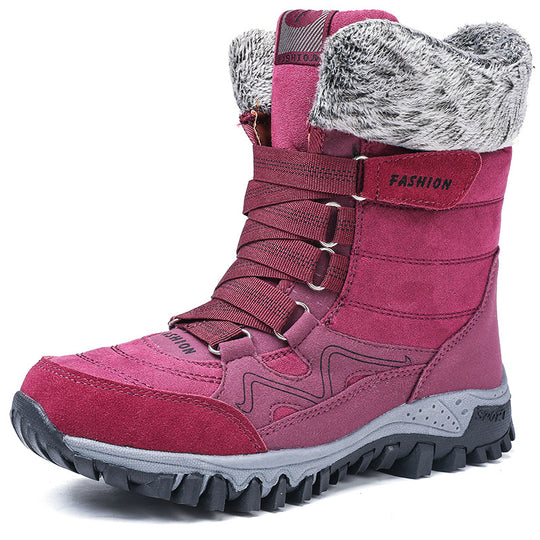 Damen Winterboots mit dicker isolierender Fütterung und rutschfester Sohle EB