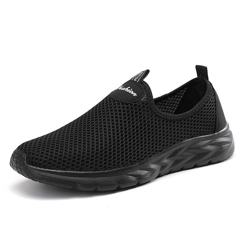 Damen Bequeme Slip-On Sneakers aus atmungsaktivem Mesh EB