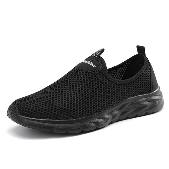 Damen Bequeme Slip-On Sneakers aus atmungsaktivem Mesh EB