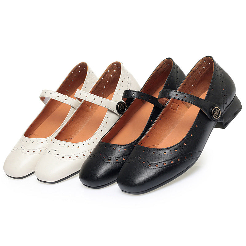 Damen Ballerinas mit verstellbarem Riemen und komfortablem Fußbett EB