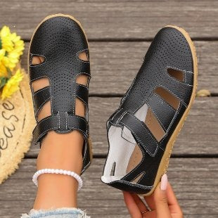 Damen Atmungsaktive Riemensandalen mit verstellbarem Klettverschluss EB