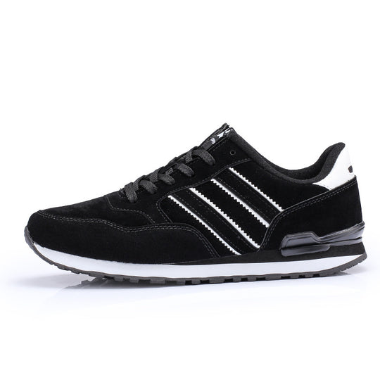 Herren retro Sneaker mit Wildlederoptik, gepolsterter Fersenpartie und rutschfester Laufsohle EB