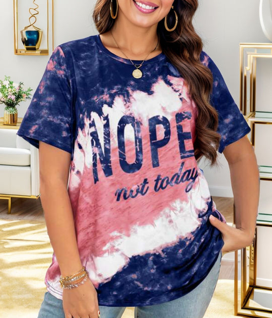 Damen lässiges T-Shirt mit grafischem Statement EB