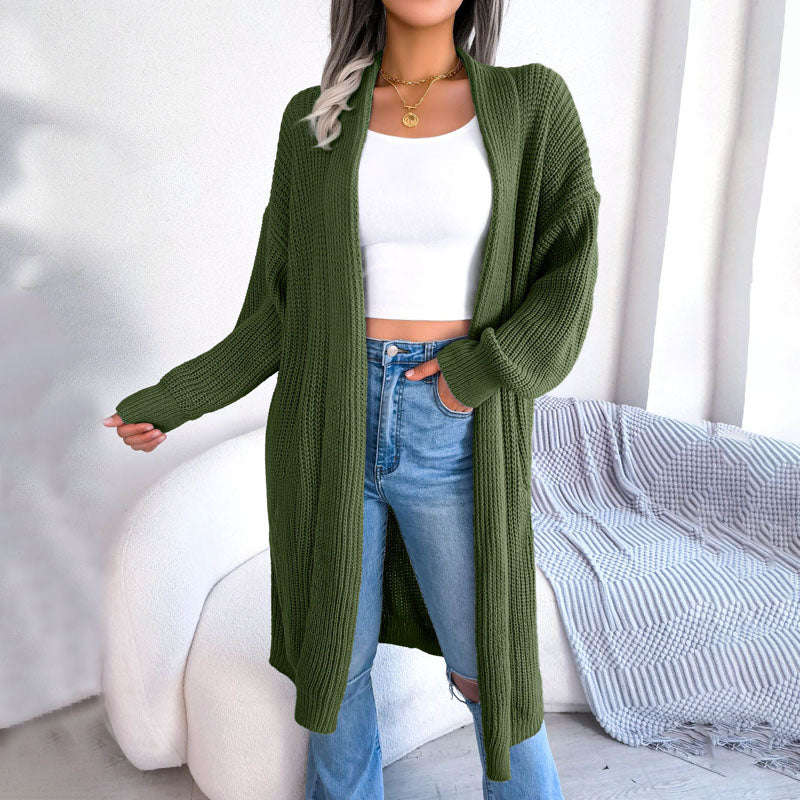 EB | Einfarbige Strickjacke für Elegante Outfits