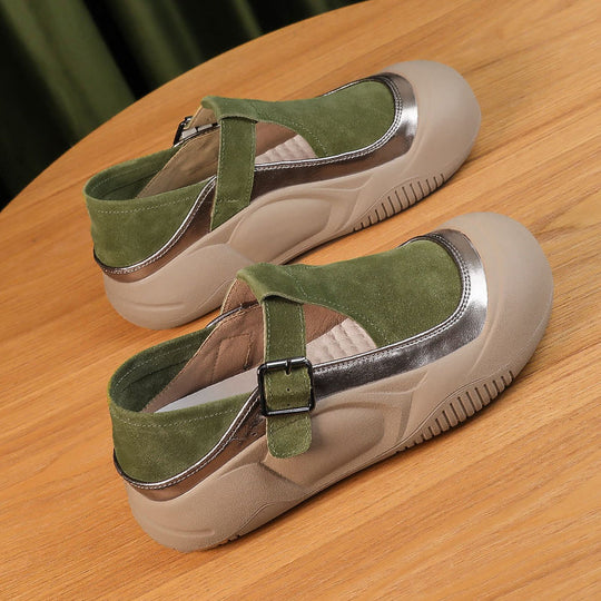Damen bequeme Clogs mit verstellbarem Riemen und atmungsaktiver Sohle EB