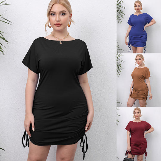 Damen figurbetontes Minikleid mit verstellbaren Seiten EB