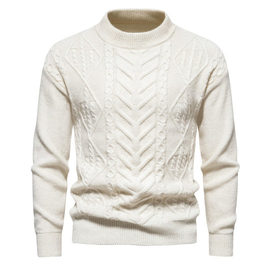 Herren Strickpullover mit strukturiertem Muster EB