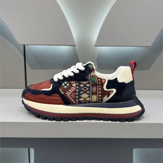 Damen Sportliche Lauf-Sneaker mit Muster EB