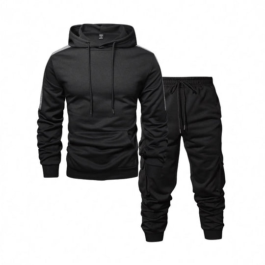 Herren Komfortables Hoodie- und Jogginghosen-Set mit praktischen Taschen EB