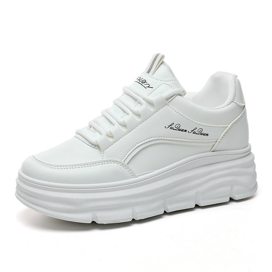 Damen modische Sneakers mit komfortablem Plateau und flexibler Sohle EB