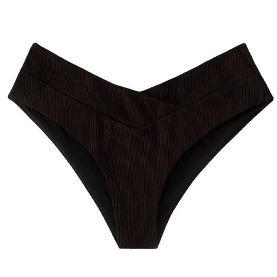 Damen Hochgeschnittener Bikinislip mit kontrastierenden Details EB