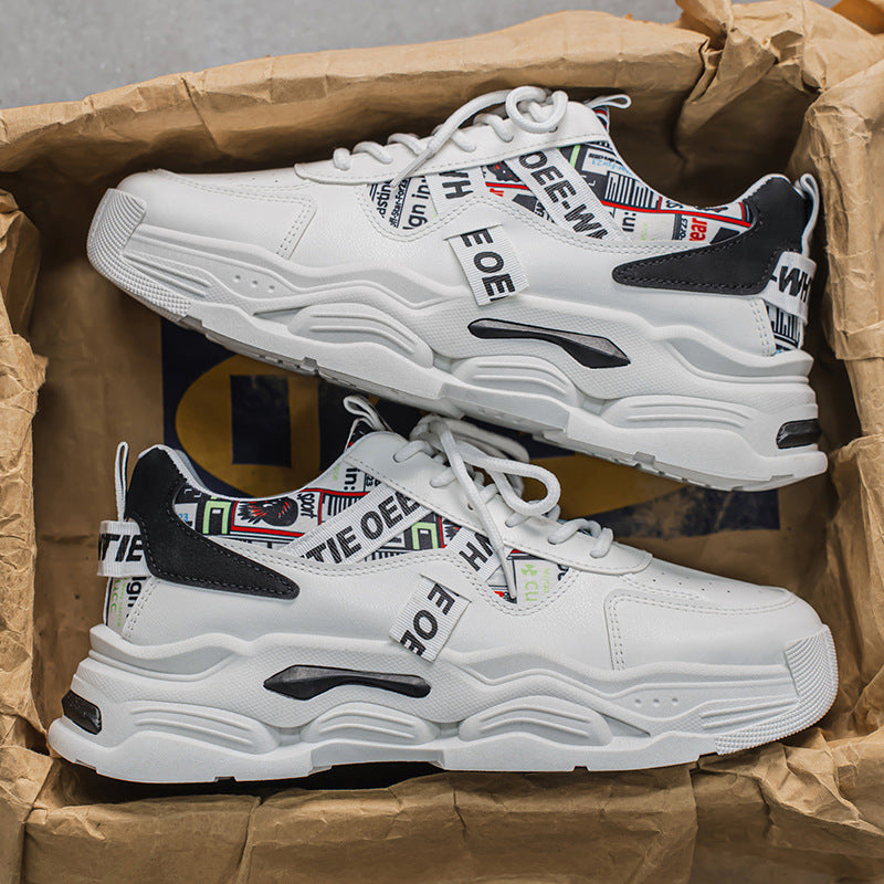Damen Sportliche Chunky Sneakers mit buntem Design und atmungsaktiven Einsätzen EB