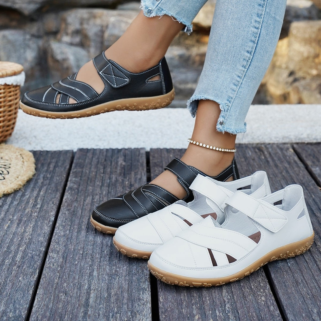Damen Sandalen mit atmungsaktivem Obermaterial und komfortablem Riemen EB