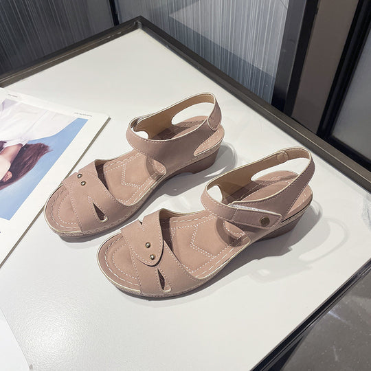 Damen komfortable Riemensandalen mit modischem Schnitt EB