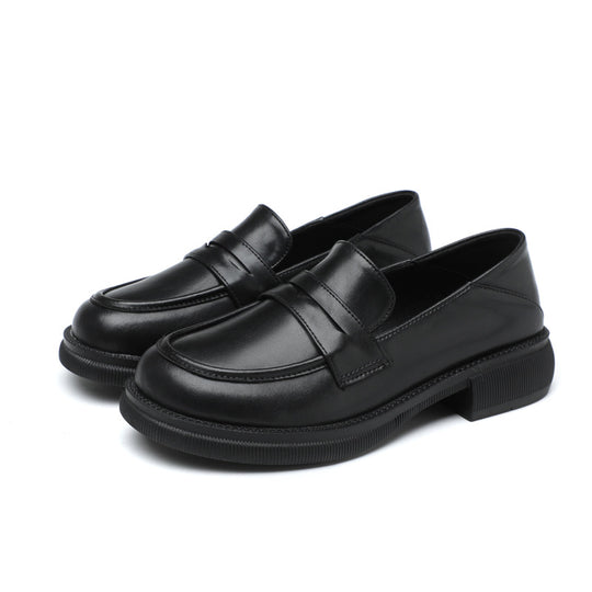 Damen Modische Mokassins mit hochwertigem Leder und rutschfester Sohle EB