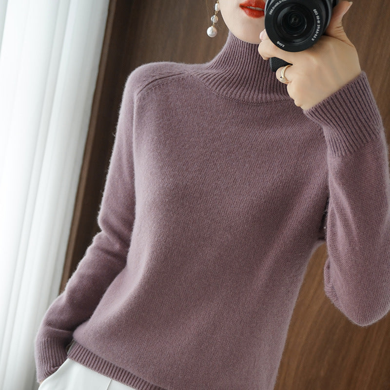 EB | Modischer Rollkragen-Strickpullover