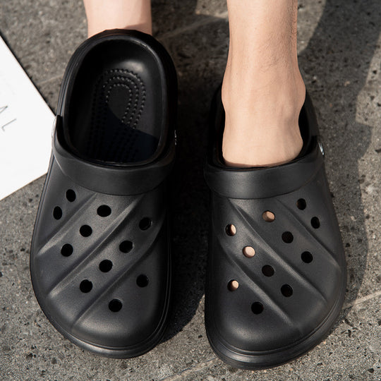 Damen Bequeme Clogs mit Luftlöchern EB