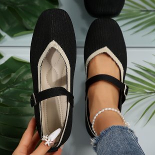 Damen Stilvolle und komfortable Ballerinas mit großem Schleifendetail EB