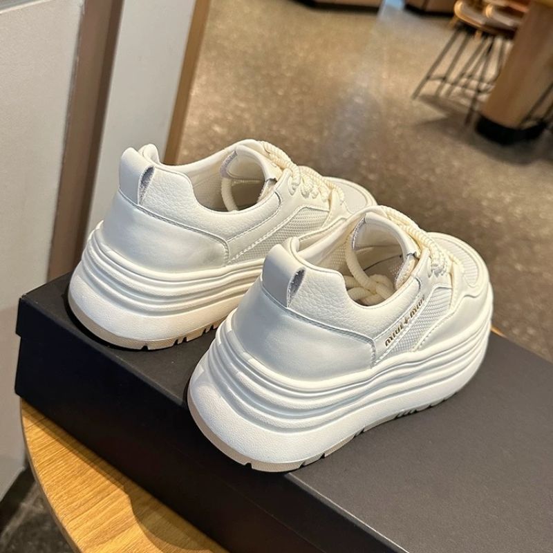 Damen Chunky-Sneaker mit dicker Plattform und atmungsaktivem Obermaterial EB