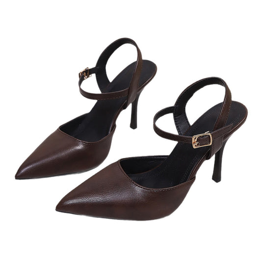 Damen elegante Slingback High-Heel Sandalen EB