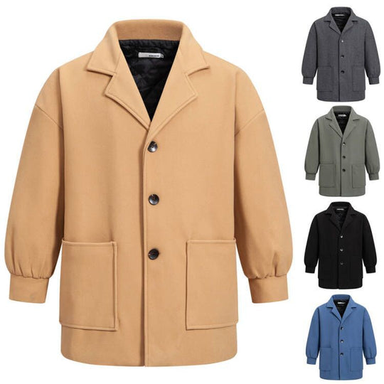 Damen Übergröße Blazerjacke mit komfortabler Passform und praktischen Taschen EB