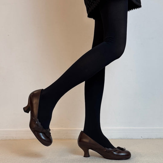 Damen elegante Ballerinas mit zierlichem Rüschendetail EB